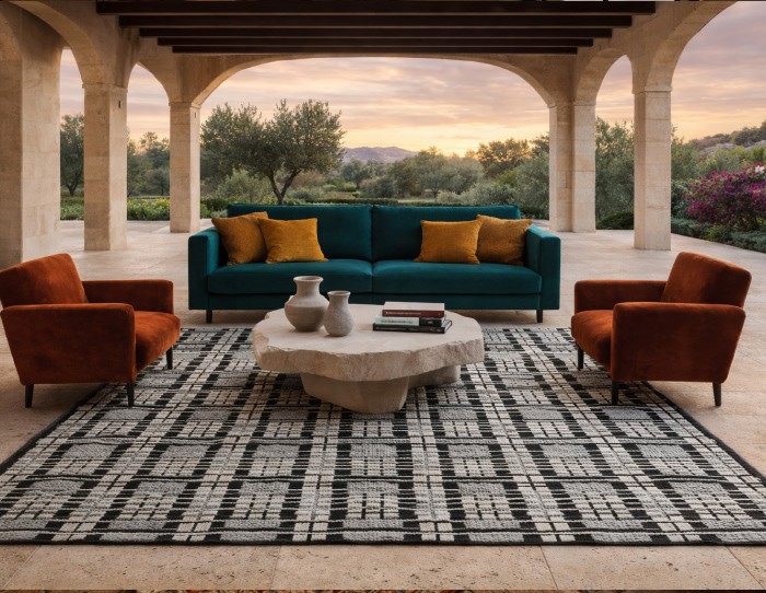 Acrylic Geometric Rug